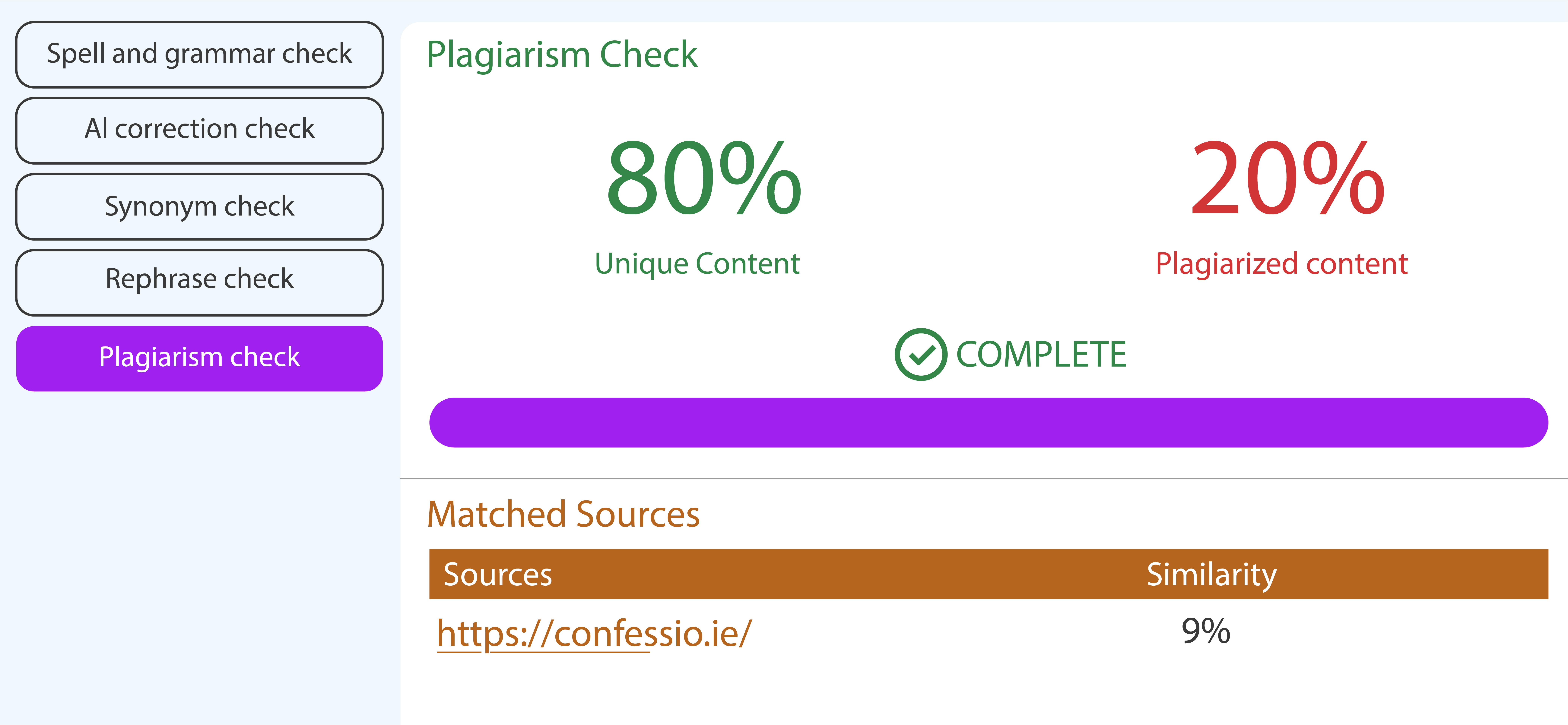 Plagiarism Check